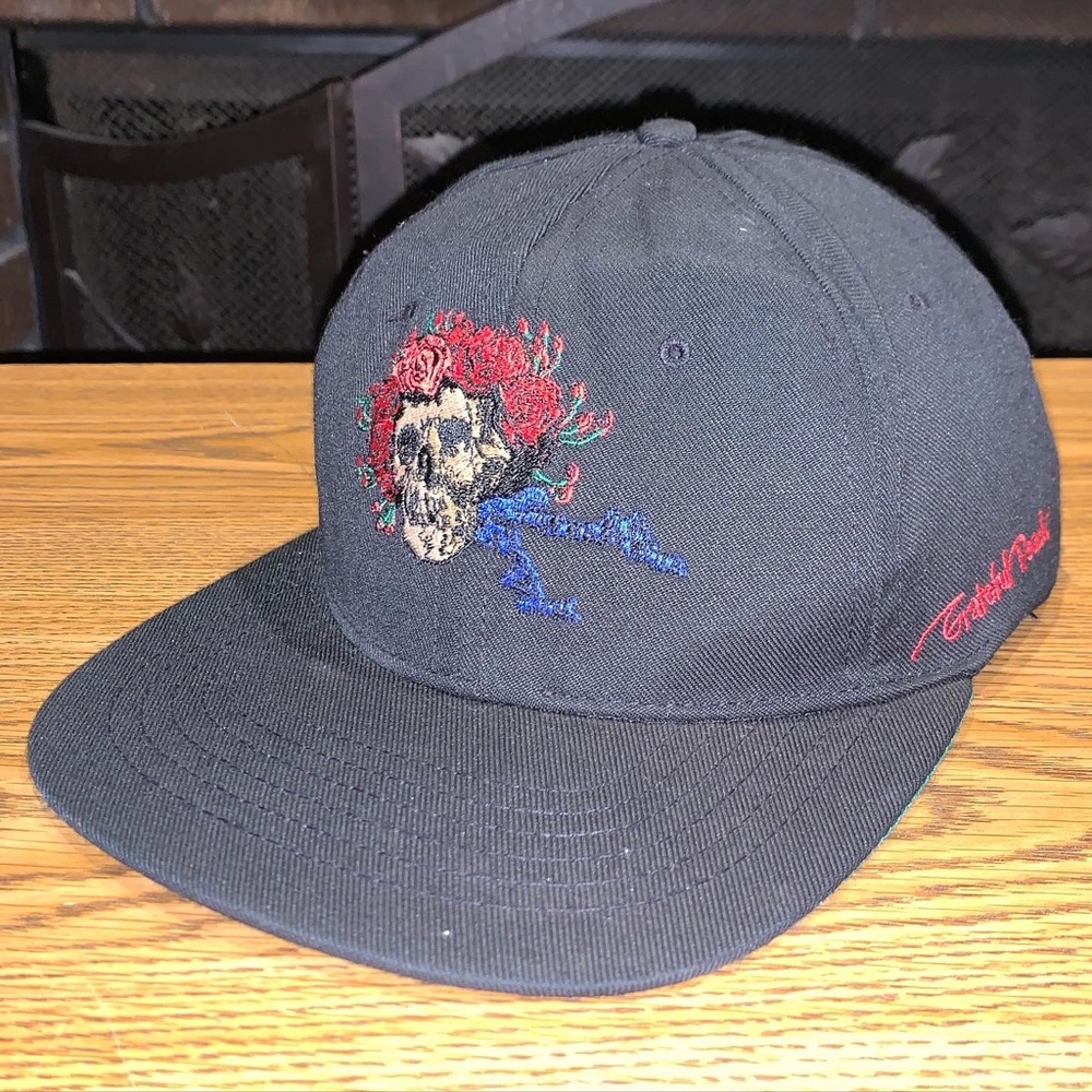 Vintage 90s Grateful Dead Bertha Skull & Roses Snapback Hat